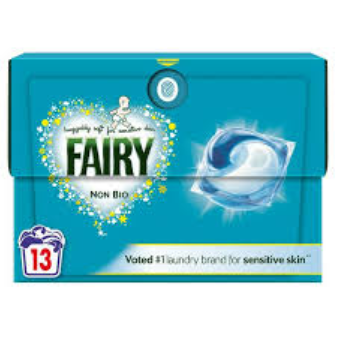 FAIRY LIQUID DET NON BIO PODS 1373.7G